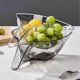 thumbnail image 2 of 2pcs Multi-functional Drain Basket, Drainage Basket Funnel, Kitchen Sink Drain Basket, Fruit Vegetables Drain Basket, 2 of 5