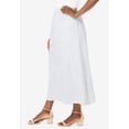 thumbnail image 3 of Jessica London Plus Size Stretch Denim Long Skirt, 3 of 4