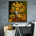 thumbnail image 5 of Epic Graffiti 'Sunflowers In A Peacock Vase' by Christopher Pierce, Canvas Wall Art, 26"x30", 5 of 8