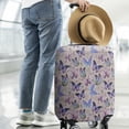 thumbnail image 2 of Beige Butterfly Flower Pattern Luggage Cover Fashion Suitcase Cover Baggage Covers Fit 25-28 Inch Luggage (Go Travel), 2 of 5
