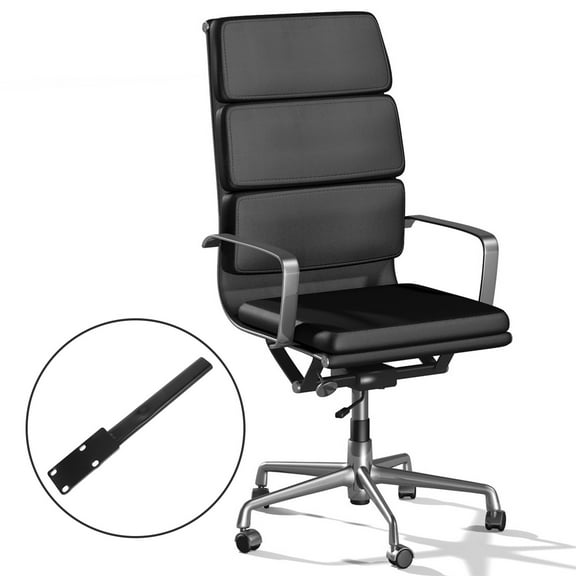 FUEENIRVA 1Pcs Back Support Bar Ergonomic Lumbar Support Stainless Steel Office Chair Part