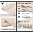 thumbnail image 3 of Home Weavers Modesto Bath Rug 100% Cotton Non-Slip Bathroom Rug Set Machine Washable Bathroom Rug-17"x24", Bath Rug- 21"x34", Ivory Color 2 Piece Bath Rug set, 3 of 9