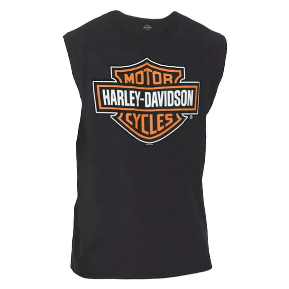 Harley-Davidson Men's Classic Bar & Shield Sleeveless Muscle Tee, Black (2XL), Harley Davidson