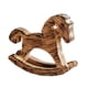 thumbnail image 2 of Caballo mecedor de madera para decoración de mesa, pequeño, adorno para centro de mesa, decoración artística Caqui, 2 of 9