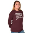 thumbnail image 3 of Promoted Grandma Announcement Cute Women's Long Sleeve T Shirt Brisco Brands 2X, 3 of 6