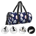 thumbnail image 3 of Fotbe Mom And Baby Owls Bolsa Deportiva de Lona Plegable con Estampado, Bolsa de Gimnasio con Bolsillo Seco/Húmedo, Bolsa de Viaje Ultraligera de Gran Capacidad, 3 of 6