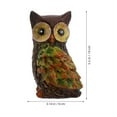 thumbnail image 2 of CRAFTHROU Small Owl Statue Resin Home Decoration Multi Color Creative Design For Bonsai Micro Landscape 1Pcs, 2 of 7