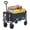 black, variant on edx Collapsible Wagon Cart, Portable Folding Wagon for Outdoor Camping, Shopping, Black
