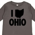 thumbnail image 4 of Inktastic I Love Ohio with State Silhouette Boys or Girls Long Sleeve Toddler T-Shirt, 4 of 5