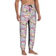 thumbnail image 4 of Kdxio Peace Love and Dove Flower Power Pattern Joggers,Sweatpants for Men with Pockets-Large, 4 of 5