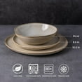 thumbnail image 5 of AmorArc Ceramic Dinnerware Sets,Handmade Reactive Glaze Stoneware Plates and Bowls Sets,Highly Scratch Resistant | Dishwasher & Microwave Safe Dishes Set,Service for 12 (36pc), 5 of 8