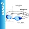 thumbnail image 3 of Sporti Youth X-tec Pro Antifog Goggles, UV Protection, Shatter-Resistant Lenses, 3 of 9