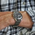 thumbnail image 2 of Da Luca Two Piece Ballistic Nylon Watch Strap - Grey (Matte Buckle) : 20mm, 2 of 4