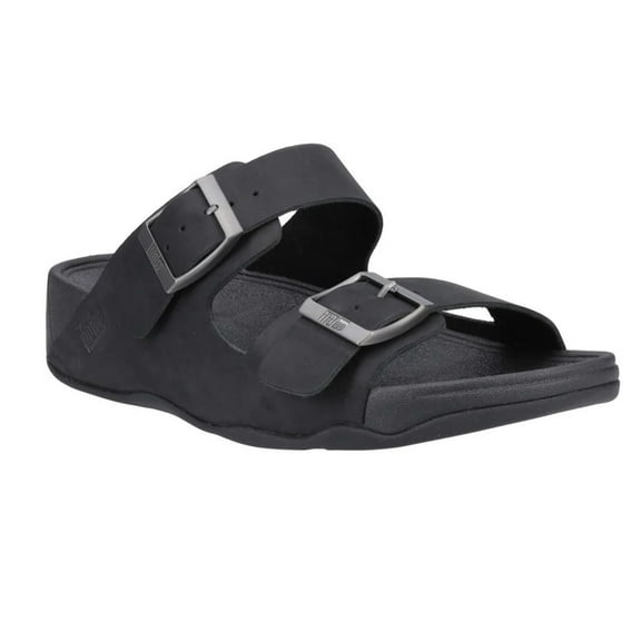FitFlop Mens Gogh Moc Leather Sliders
