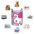 thumbnail image 4 of Hello Kitty Laundry Hamper, Dirty Clothes Hamper Storage Basket for Bathroom Bedrooms, Circular Hamper with Handles, Gifts for Boys Girls Men Women, 4 of 8