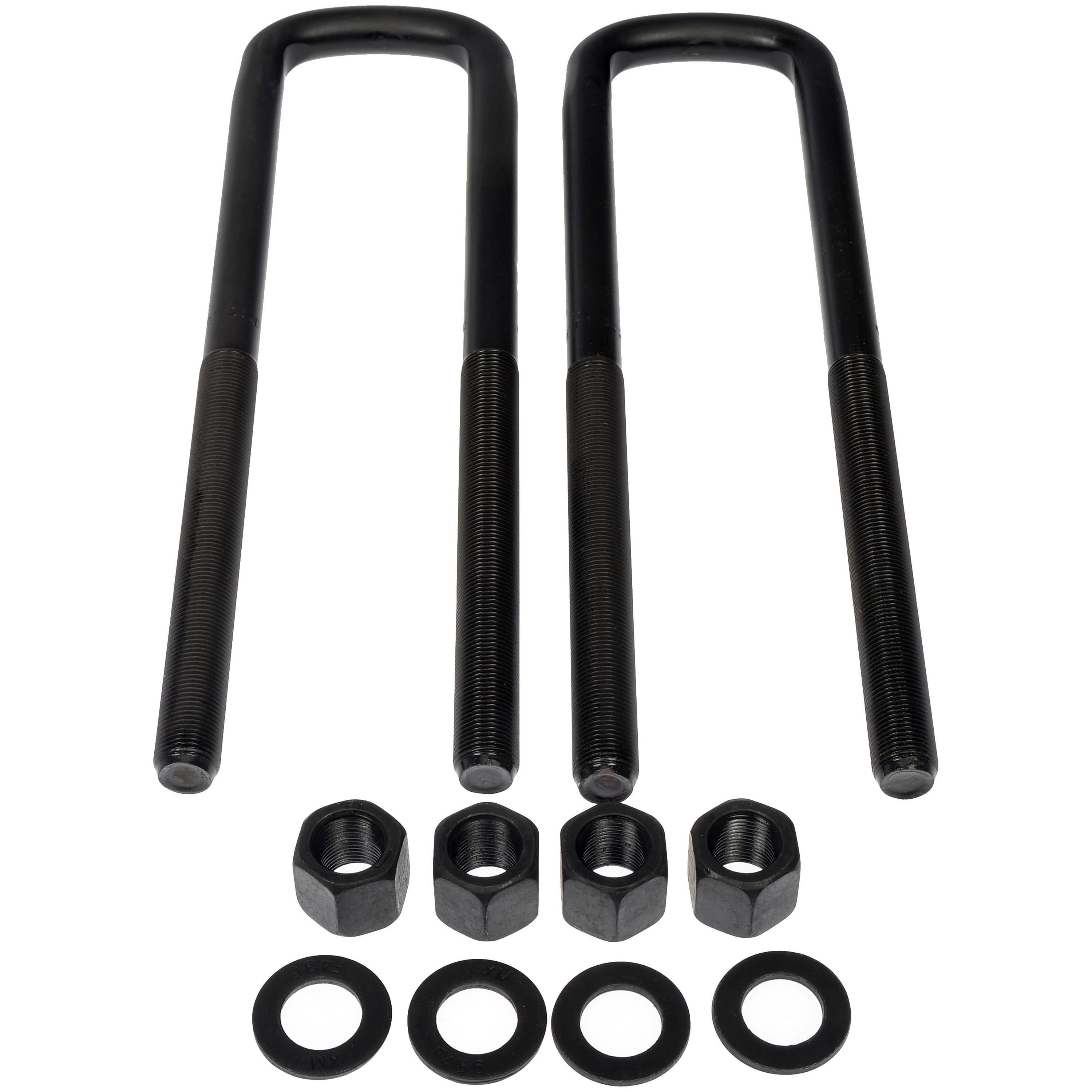 Dorman 929-770 Rear Leaf Spring Axle U-Bolt Kit for Specific Chevrolet / GMC Models, Semi-Gloss Black