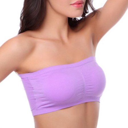

Liveday All-Match Strapless Bandeau Bra Women s Wireless Seamless Bra Padded Bralette