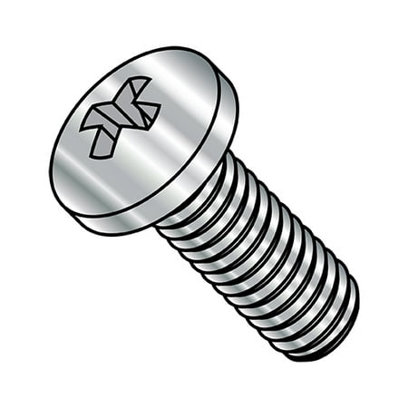 

M1.6-0.35X8 Din 7985 A Metric Phillips Pan Machine Screw Full Thread 18-8 Stainless Steel (Pack Qty 6 000) BC-M1.68MPP188