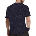 thumbnail image 2 of Wukai Beautiful Roses Print Men's Short-Sleeved Mesh T-Shirt,Quick-Dry Short Sleeve Workout T-Shirt-3X-Large, 2 of 8