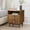 Walnut, variant on Fluted Nightstand Set of 1,Night Stand with Solid Wood Legs,Bedside Table with 2 Storage Drawers and Open Wood Shelf,Modern End Side Table for Bedroom,Living Room, Oak