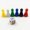 6, variant on 6x Chess Pieces with , Repment Chessmen Figure Figurine Pawns for Ludo, Strategy Board Games - Six Colors 6