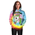 thumbnail image 3 of Sudadera con capucha ajustable Y2K para pareja, jersey de gran tamaño, chándal con estampado de calavera de Halloween, ropa Tie Dye, Otoño e Invierno, 3 of 4