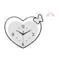 thumbnail image 1 of Reloj De Pared De Corazón Acrílico Y Escultura De Elefante, Arte Decorativo Creativo Para Sala De Estudio, Cafetería, Oficina, Entrada, Dormitorio, Decoración Del Hogar., 1 of 8