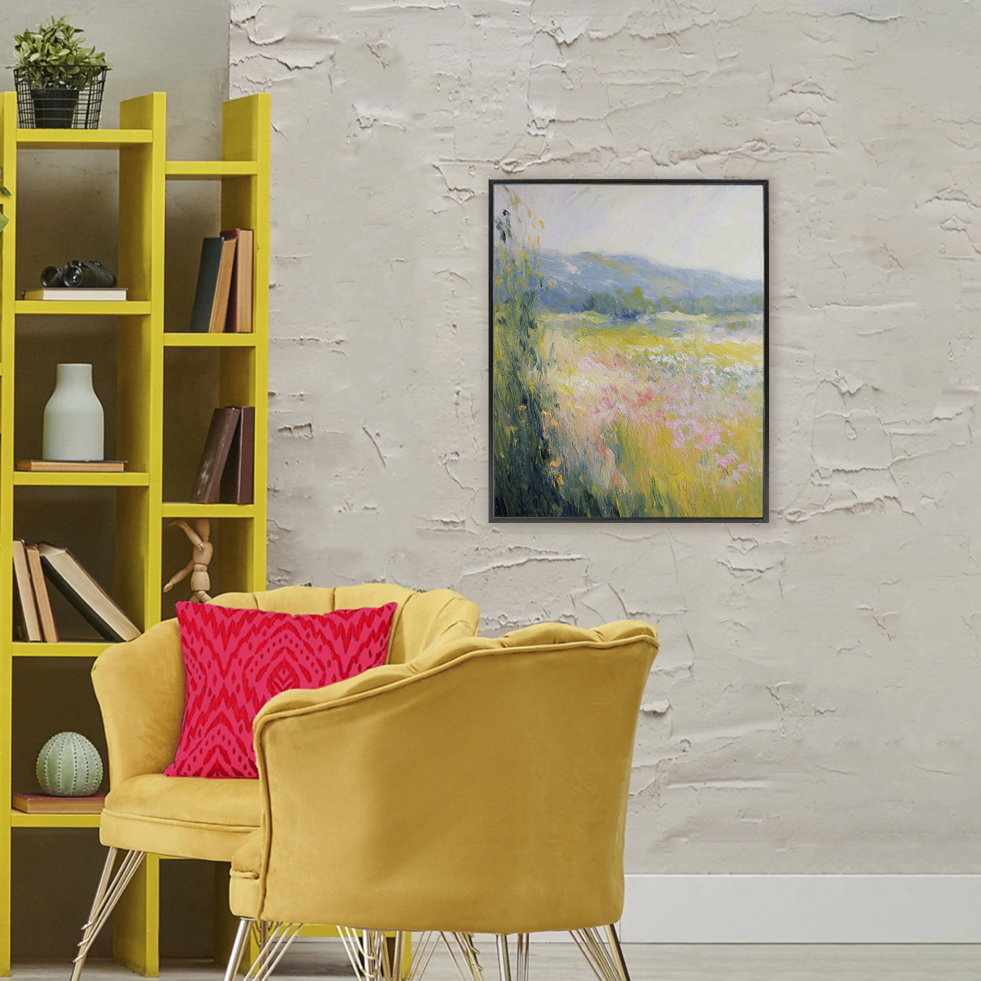 Stupell Industries Breeze Through The Blooms Black Framed Giclee Art, design by Svetlana Aleynikova