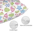 thumbnail image 3 of Fotbe Pastel Christmas Cookies Funda de Almohada Decorativa Estilo Occidental, Lujo en Algodón, Fundas para Almohadas King, Cojín Estampado para Decoración del Hogar-14"x20", 3 of 6