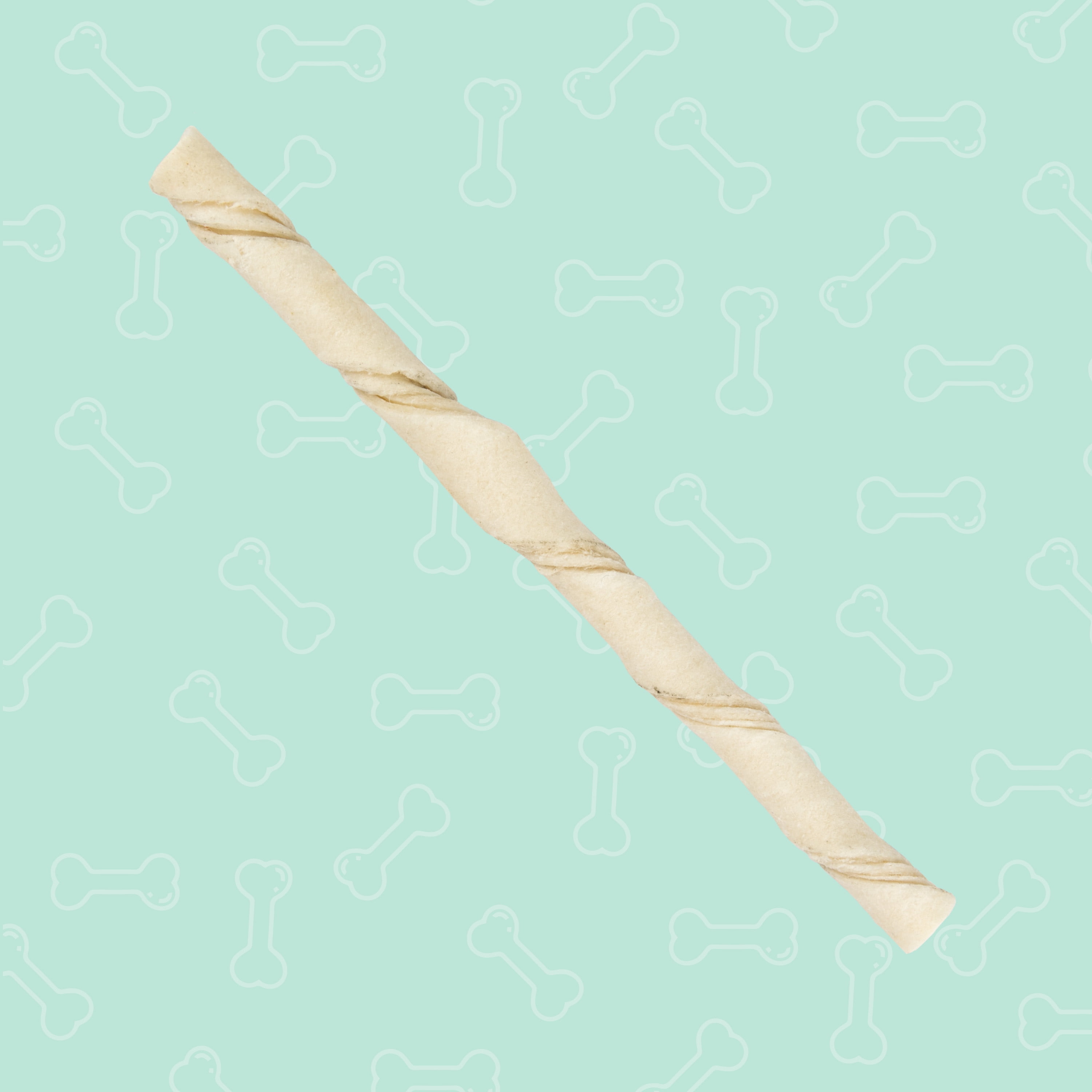 Better Belly Fresh Breath Dental Twist Sticks, Highly Digestible Rawhide Dental Chews, 50 Count