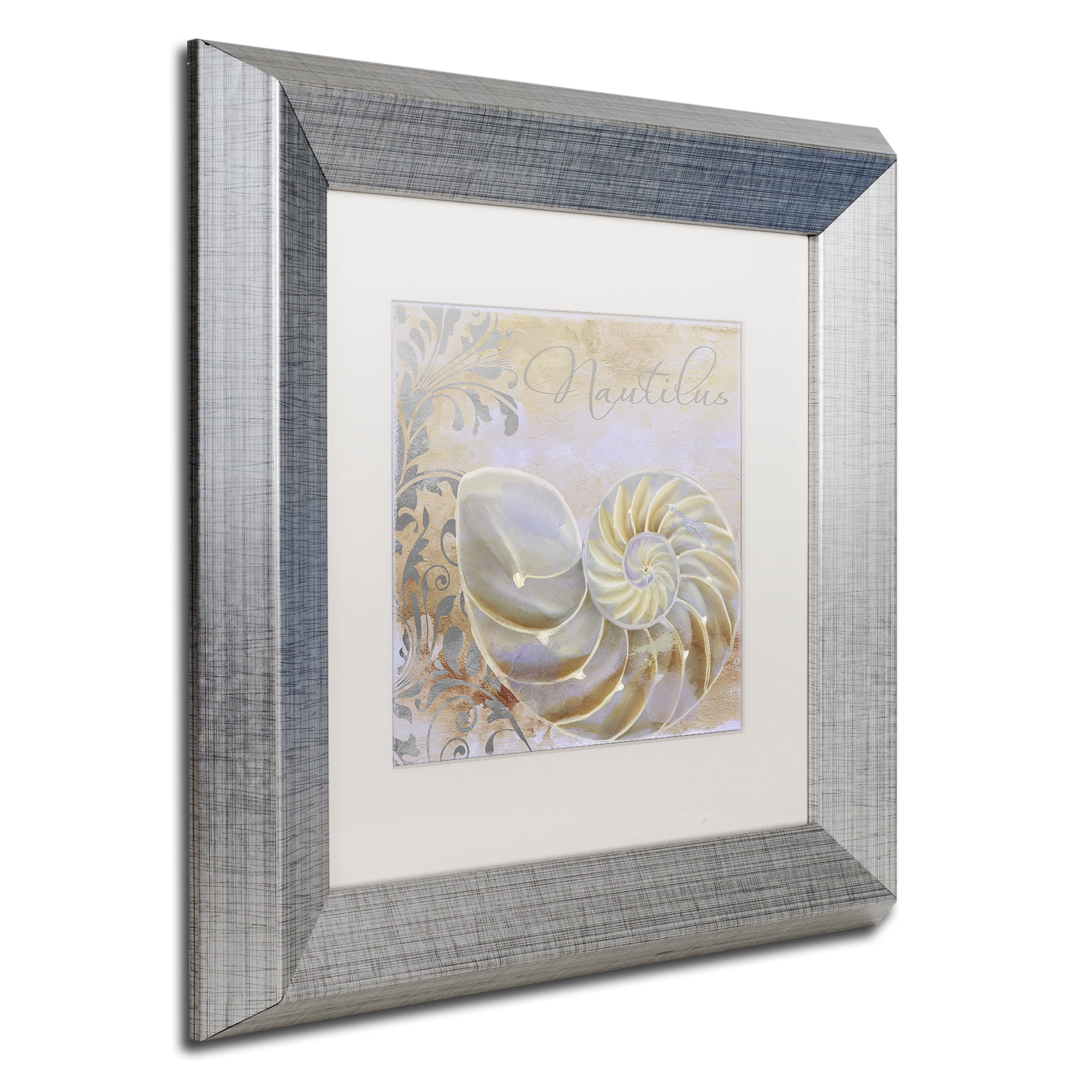 Trademark Fine Art 'Painted Sea III' Silver Framed Art by Color Bakery