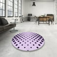 thumbnail image 4 of Ahgly Company Machine Washable Indoor Rectangle Transitional Bright Grape Purple Area Rugs, 4' x 6', 4 of 7