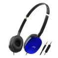 thumbnail image 1 of JVC - Écouteurs Filaires Plats, Légers et Pliables avec Microphone Intégré et Télécommande, Bleu, 1 of 5