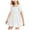 White, variant on JUSLIO Dresses for Girls Beach Dresses Solid Casual Short Sleeve Cotton Dress Size 2 Y