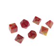 thumbnail image 2 of Juego de 7 Dados Poliédricos Sunnimix D4 D6 D8 D10 D12 D20 Rojo Amarillo, 2 of 8
