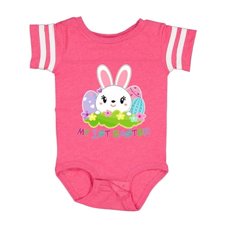 

Inktastic My First Easter- Cute Bunny with Eggs Gift Baby Boy or Baby Girl Bodysuit