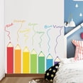 thumbnail image 4 of 2 pegatinas de pared con forma de lápiz de colores para decoración de pared de habitación infantil, 4 of 5
