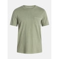 thumbnail image 5 of George Men's and Big Men's Slub Pocket Tee with Short Sleeves, XS-3XL, 5 of 5