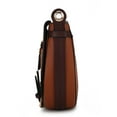 thumbnail image 3 of MKF Collection Drew Vegan Leather Colorblocked Women's Shoulder Handbag by Mia K., Cognac, 3 of 8