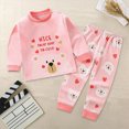 thumbnail image 2 of xaweyi Toddler Boys Girls Warm Two Piece Clothing Set Long Sleeve Tops and Pants Casual Homewear Outfit for Autumn Winter Size 3-6 Months, 2 of 4