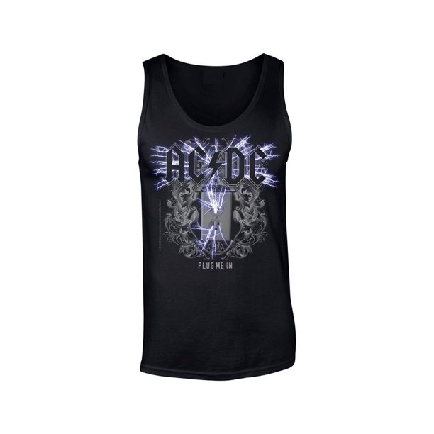 AC/DC - Camiseta Sin Mangas Plug Me In para Hombre (Negro)