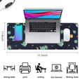 thumbnail image 5 of Long Mouse Pads for Desk,Dark Blue Dinosaurs Space Pattern Desk Mats on Top Of Desks, Desk Mouse Pad Extra Large with 3mm Non-Slip Base and Stitched Edge for Gaming,Office,Work,Home 31.5"x11.8", 5 of 6