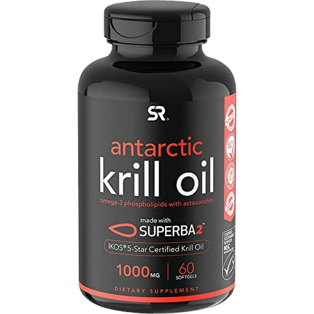 Sports Research Krill Oil Supplement with EPA & DHA Omega 3