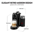 thumbnail image 4 of Nespresso CitiZ & Milk Espresso Machine by De'Longhi with Aeroccino, Black, 4 of 10