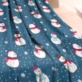 thumbnail image 3 of Blue Christmas Snowman Pattern Blanket,Comfortable Soft Flannel Throw Blanket,All Season,Warm Lightweight Blankets for Sofa Bed Couch Living Room Chair,40"x50", 3 of 4