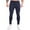 Navy, variant on Inleife Mens Pants 2025 Men Fashion Solid Casual Elastic Waist With Pocket Trousers Sport Pants
