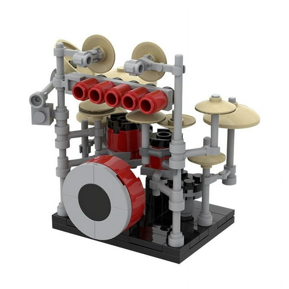 MOC-24121 Musical Instrument Drum Set Building Block Toys Christmas Birthday Gift Compatible with Lego DIY (Building Blocks Without Box)