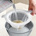 thumbnail image 6 of SomWiBe 100 Mesh Juice Filter Strainer 13cm Plastic Sieve Non-Metal Kitchen Tool for Kefir Milk Water Kombucha Yogurt Tea Coffee, 6 of 6