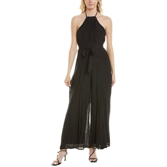 MARION womens  Halter Jumpsuit, Medium, Black