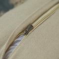 thumbnail image 6 of 16" Handwoven Cotton & Silk Throw Fringed Pillow Cover Embossed Zig Zag & Crossed Lines Design, 6 of 7